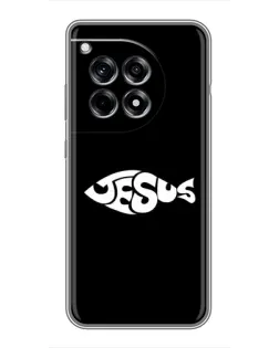 Чехол для OnePlus 12 Pro с картинкой «Рыба Jesus» Чехол для OnePlus 12 Pro с картинкой «Рыба Jesus»