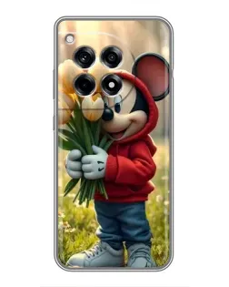 Чехол для OnePlus 12 Pro с картинкой «Микки с тюльпанами»