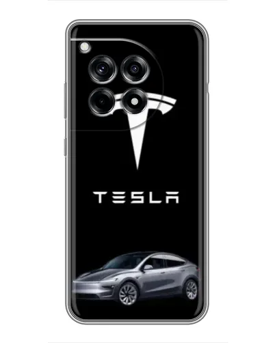 Чехол для OnePlus 12 Pro с картинкой «Tesla Model Y» Чехол для OnePlus 12 Pro с картинкой «Tesla Model Y»