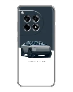 Чехол для OnePlus 12 Pro с картинкой «Серебристый Cybertruck Tesla» Чехол для OnePlus 12 Pro с картинкой «Серебристый Cybertruck Tesla»