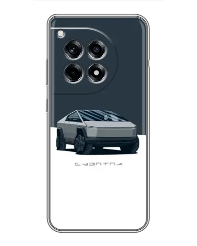 Чехол для OnePlus 12 Pro с картинкой «Серебристый Cybertruck Tesla» Чехол для OnePlus 12 Pro с картинкой «Серебристый Cybertruck Tesla»