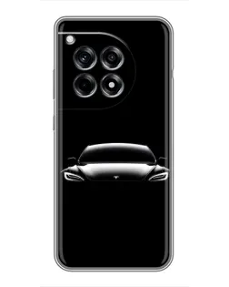 Чехол для OnePlus 12 Pro с картинкой «Фары Tesla Night» Чехол для OnePlus 12 Pro с картинкой «Фары Tesla Night»