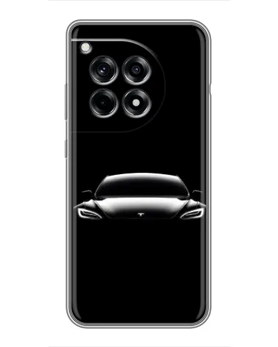 Чехол для OnePlus 12 Pro с картинкой «Фары Tesla Night» Чехол для OnePlus 12 Pro с картинкой «Фары Tesla Night»