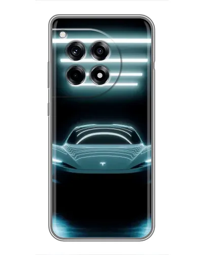 Чехол для OnePlus 12 Pro с картинкой «Tesla в неоне» Чехол для OnePlus 12 Pro с картинкой «Tesla в неоне»