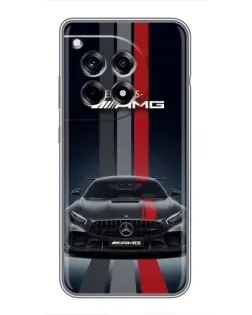 Чехол для OnePlus 12 Pro с картинкой «Mercedes — белый карбон» Чехол для OnePlus 12 Pro с картинкой «Mercedes — белый карбон»