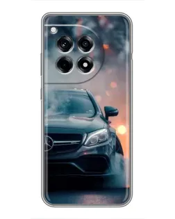 Чехол для OnePlus 12 Pro с картинкой «Mercedes — ночной город»