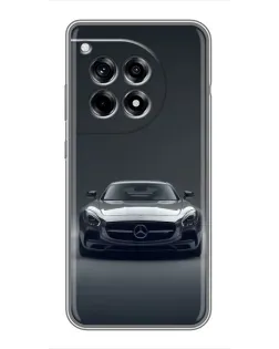 Чехол для OnePlus 12 Pro с картинкой «Mercedes на черном»