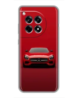 Чехол для OnePlus 12 Pro с картинкой «Красный Mercedes AMG»