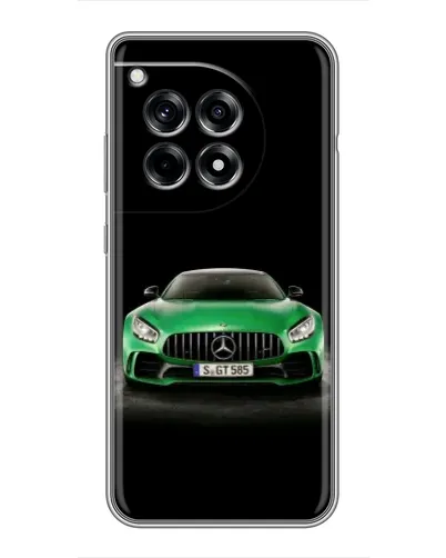 Чехол для OnePlus 12 Pro с картинкой «Mercedes — неоновый лого»