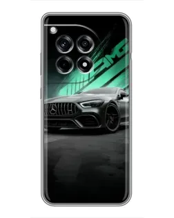 Чехол для OnePlus 12 Pro с картинкой «Темный Mercedes AMG»