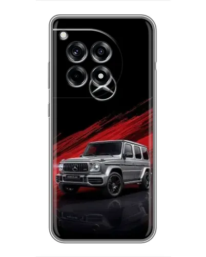 Чехол для OnePlus 12 Pro с картинкой «Mercedes G-Class красный»