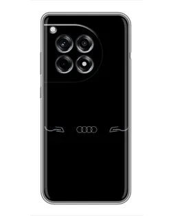 Чехол для OnePlus 12 Pro с картинкой «Audi — световой подпись»