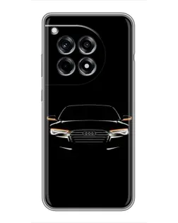 Чехол для OnePlus 12 Pro с картинкой «Audi — ночной контур»
