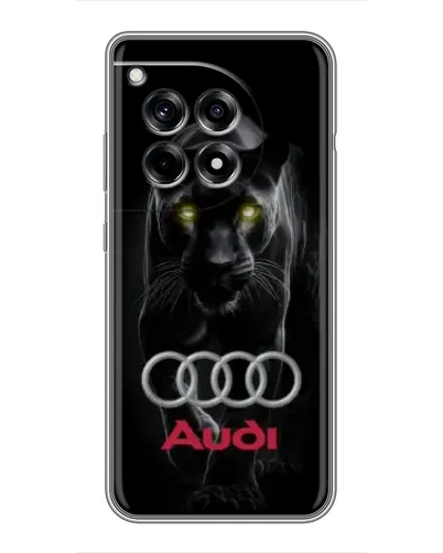 Чехол для OnePlus 12 Pro с картинкой «Пантера и Audi» Чехол для OnePlus 12 Pro с картинкой «Пантера и Audi»