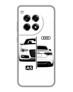 Чехол для OnePlus 12 Pro с картинкой «Audi — контрастный дизайн»