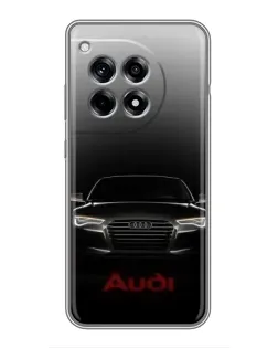 Чехол для OnePlus 12 Pro с картинкой «Audi — градиентный контур»
