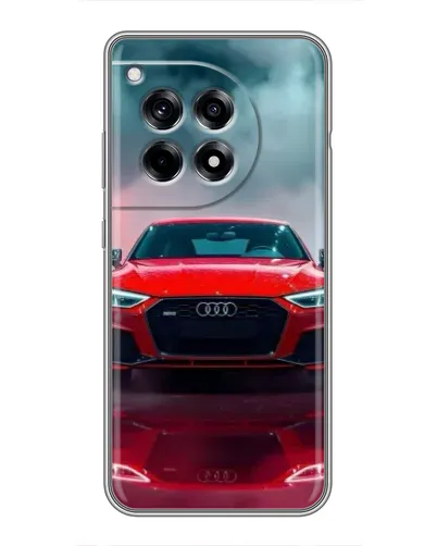 Чехол для OnePlus 12 Pro с картинкой «Audi RS — красный стиль» Чехол для OnePlus 12 Pro с картинкой «Audi RS — красный стиль»