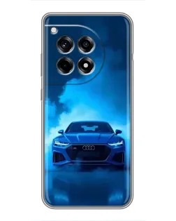 Чехол для OnePlus 12 Pro с картинкой «Audi — голубая энергия»