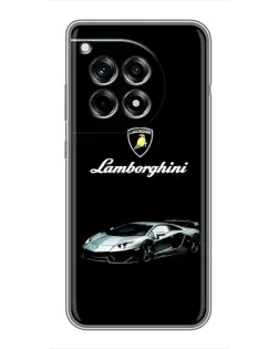 Чехол для OnePlus 12 Pro с картинкой «Логотип Lamborghini классика»