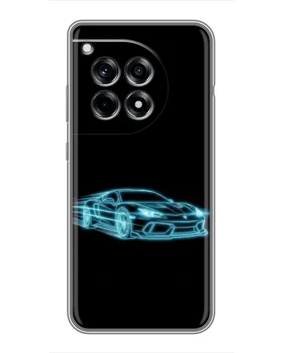 Чехол для OnePlus 12 Pro с картинкой «Неоновый контур Lamborghini» Чехол для OnePlus 12 Pro с картинкой «Неоновый контур Lamborghini»