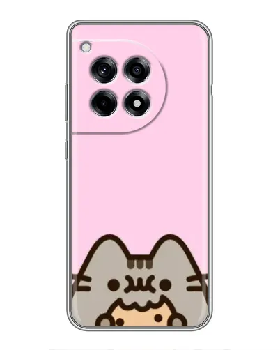 Чехол для OnePlus 12 Pro с картинкой «Pusheen и печенье» Чехол для OnePlus 12 Pro с картинкой «Pusheen и печенье»