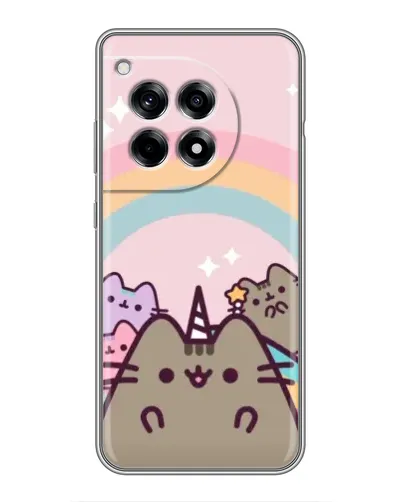 Чехол для OnePlus 12 Pro с картинкой «Единорог Pusheen» Чехол для OnePlus 12 Pro с картинкой «Единорог Pusheen»