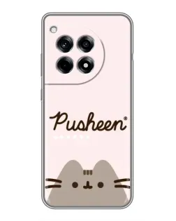 Чехол для OnePlus 12 Pro с картинкой «Pusheen логотип»