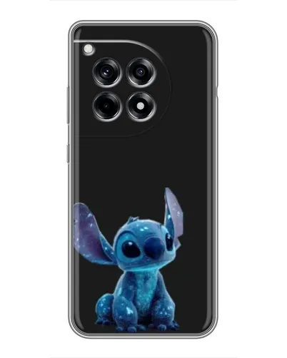 Чехол для OnePlus 12 Pro с картинкой «Стич на черном»