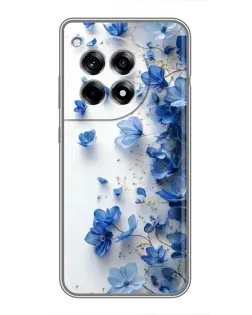 Чохол для OnePlus 12 Pro з картинкою «Блакитний квітковий каскад»