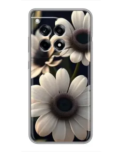 Чохол для OnePlus 12 Pro з картинкою «Білі маргаритки макро»