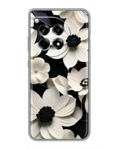 Чохол для OnePlus 12 Pro з картинкою «Об'ємні білі квіти»