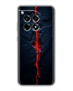 Чехол для OnePlus 12 Pro с картинкой «Kрасная лавовая трещина»