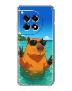 Чехол для OnePlus 12 Pro с картинкой «Морская капибара»