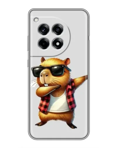 Чехол для OnePlus 12 Pro с картинкой «Капибара рэпер даб» Чехол для OnePlus 12 Pro с картинкой «Капибара рэпер даб»