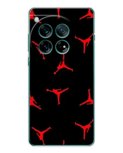 Чохол для OnePlus 12 з картинкою «Jordan Red Pattern»