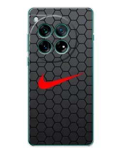 Чохол для OnePlus 12 з картинкою «Nike — карбонова сітка»
