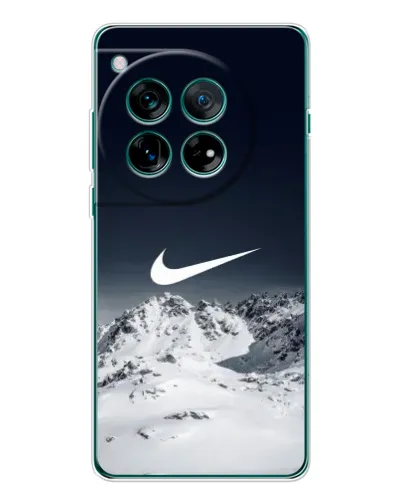Чохол для OnePlus 12 з картинкою «Nike — зимові гори» Чохол для OnePlus 12 з картинкою «Nike — зимові гори»