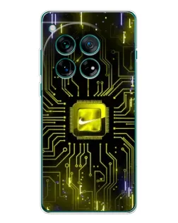 Чохол для OnePlus 12 з картинкою «Nike — золота іскра»