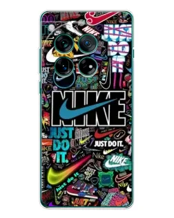 Чохол для OnePlus 12 з картинкою «Яскравий колаж Nike»