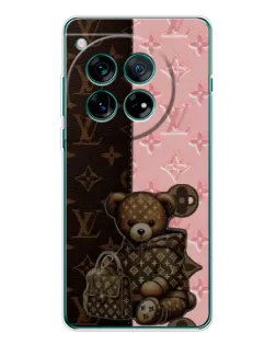 Чохол для OnePlus 12 з картинкою «Ведмедик у стилі LV»