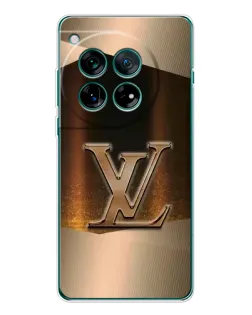 Чохол для OnePlus 12 з картинкою «LV — золоте сяйво»