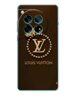 Чохол для OnePlus 12 з картинкою «LV — золота печатка»