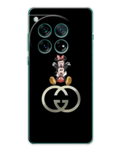 Чехол для OnePlus 12 с картинкой «Минни Маус на лого»