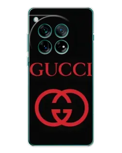 Чехол для OnePlus 12 с картинкой «Gucci — красный логотип»