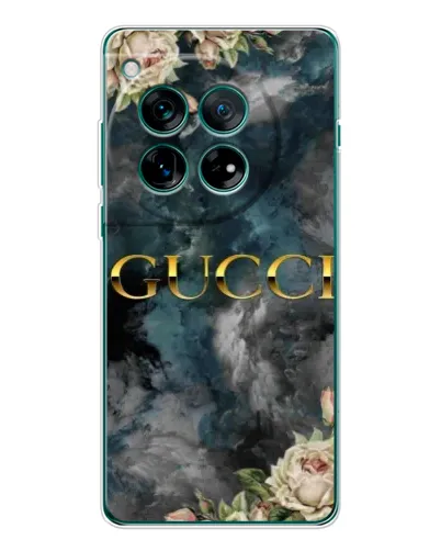 Чехол для OnePlus 12 с картинкой «Абстрактные цветы Gucci»