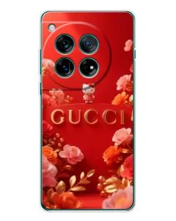 Чехол для OnePlus 12 с картинкой «Gucci — золотой сад»