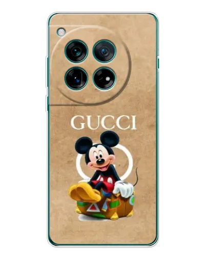 Чехол для OnePlus 12 с картинкой «Микки Маус Gucci — крафт»