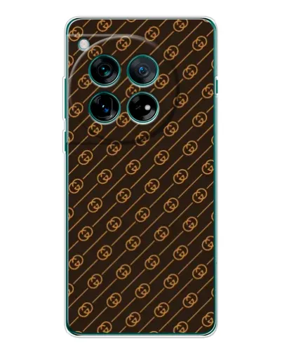 Чехол для OnePlus 12 с картинкой «Gucci — золотые диагонали»
