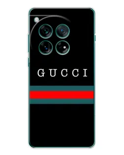 Чехол для OnePlus 12 с картинкой «Gucci — красный пояс»