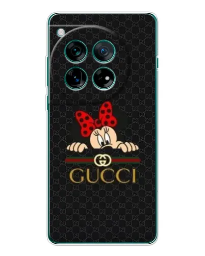 Чехол для OnePlus 12 с картинкой «Минни Маус Gucci — черный»